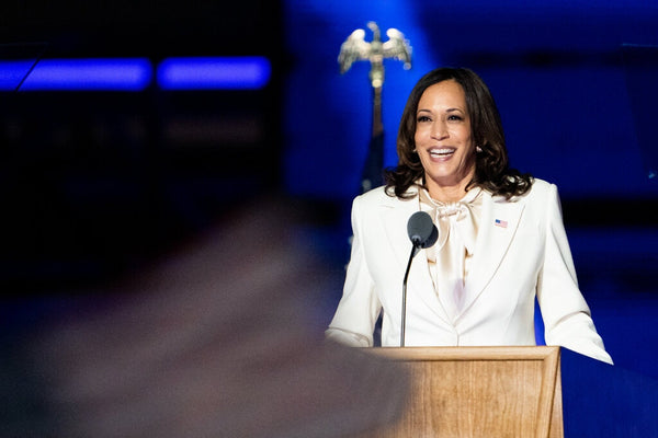 Kamala Harris in a White Suit, Dressing for History